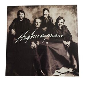The Highwaymen Highwayman 2 Vintage 1990 Promo‎ Flat Album Poster 12x12 D/S